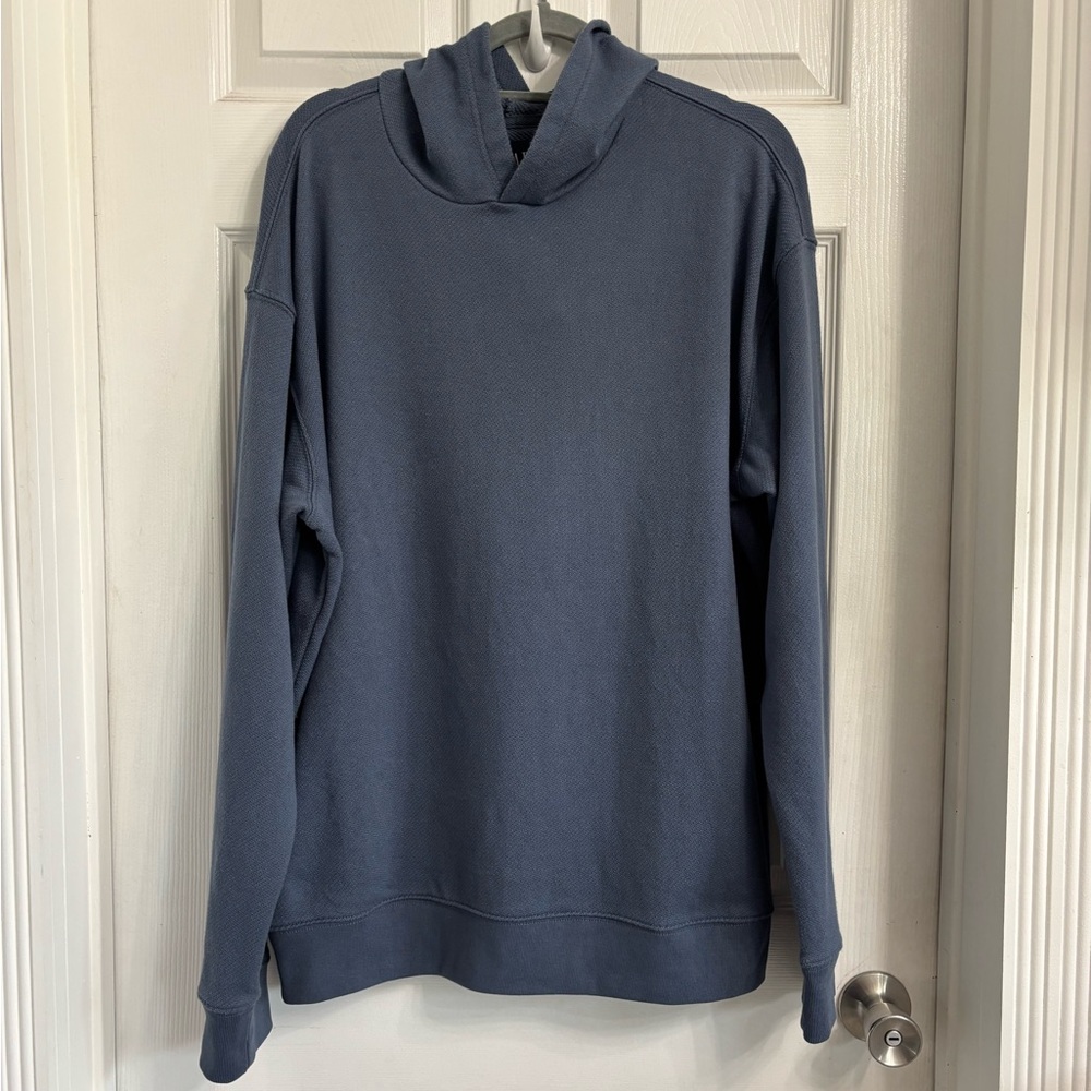 GAP Men's Slate Blue Hoodie Sweater Pull Over Size XL Cozy Heavyweight
